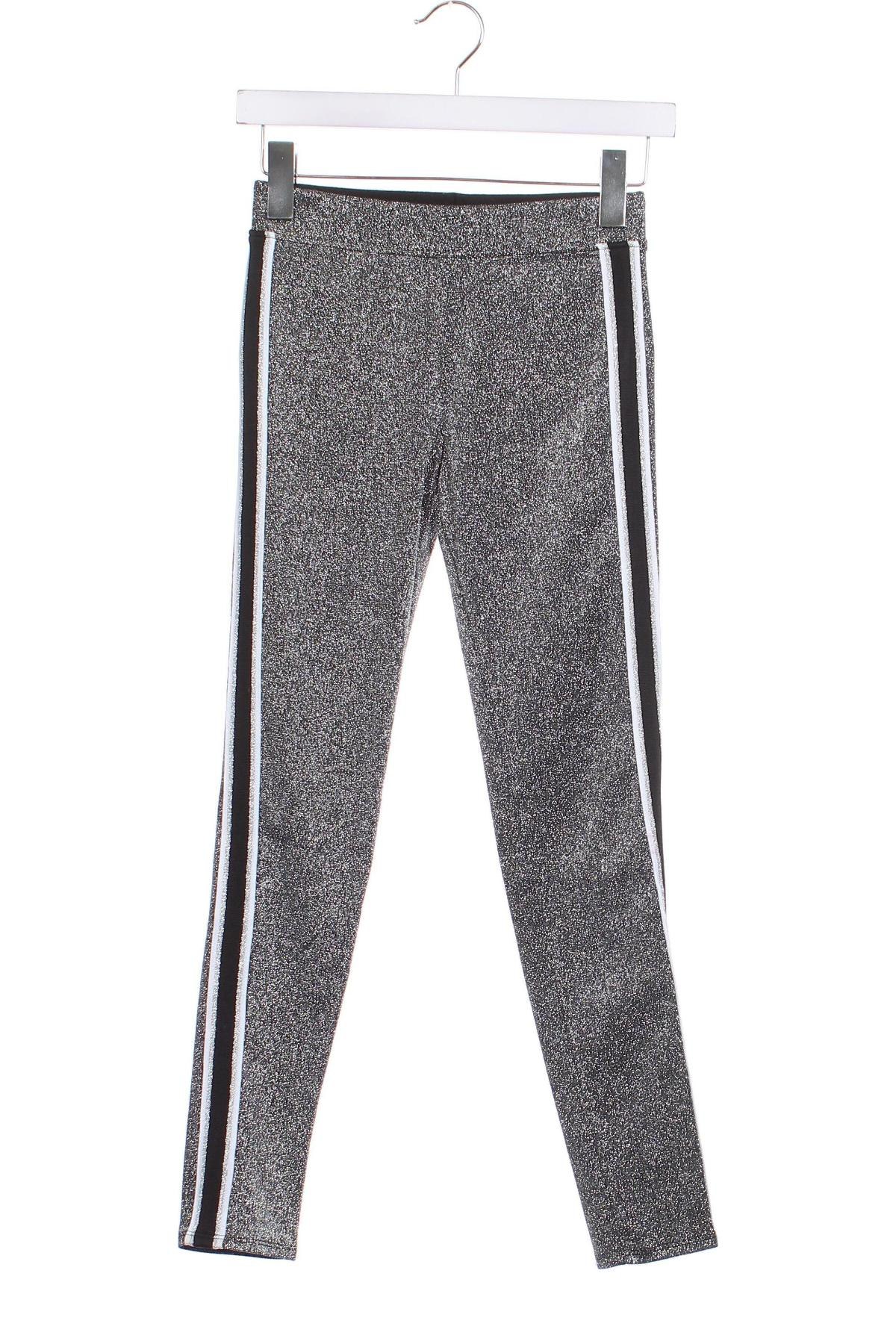 Dziecięce legginsy H&M, Rozmiar 11-12y/ 152-158 cm, Kolor Srebrzysty, Cena 57,79 zł