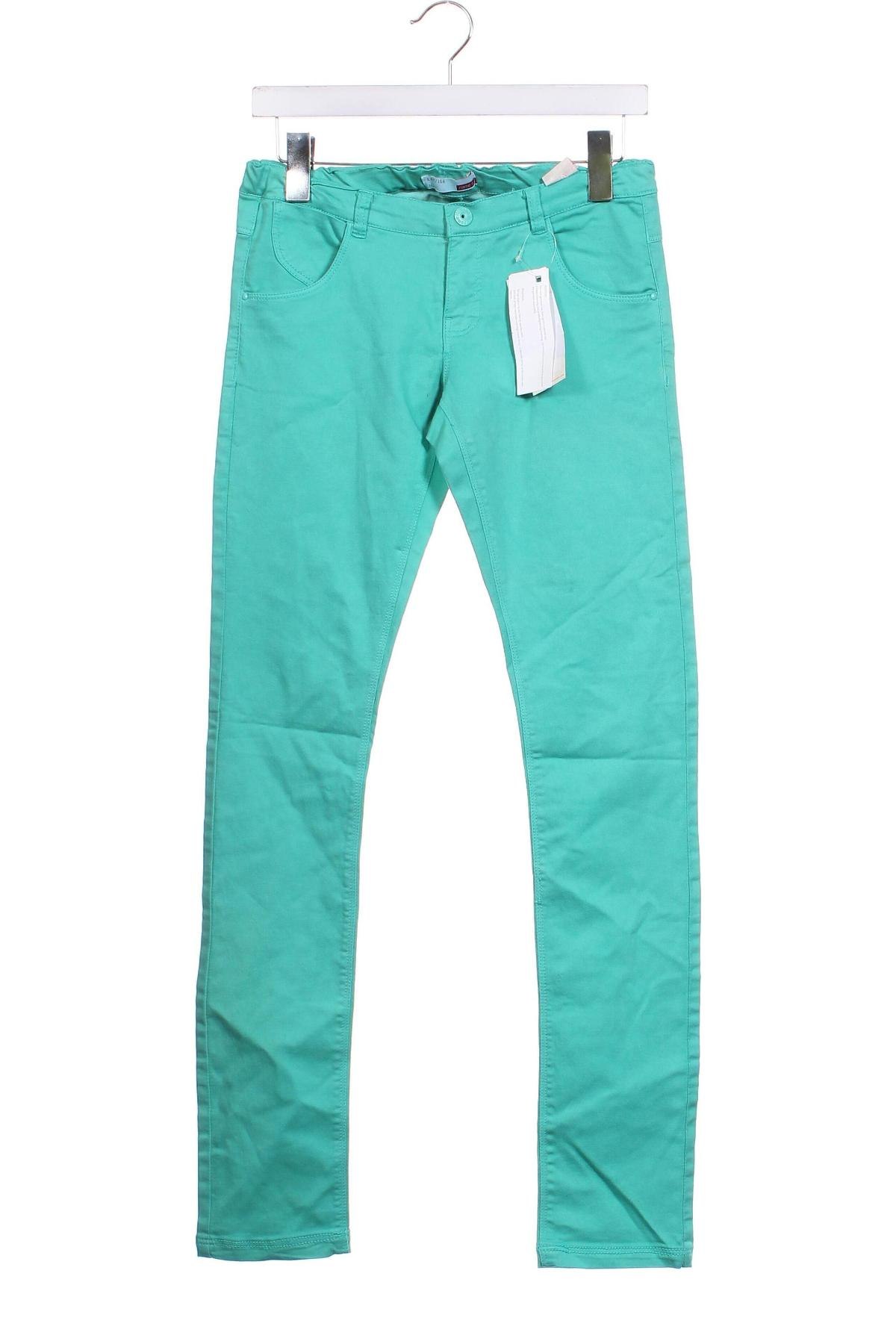 Pantaloni pentru copii Name It, Mărime 13-14y/ 164-168 cm, Culoare Verde, Preț 27,99 Lei