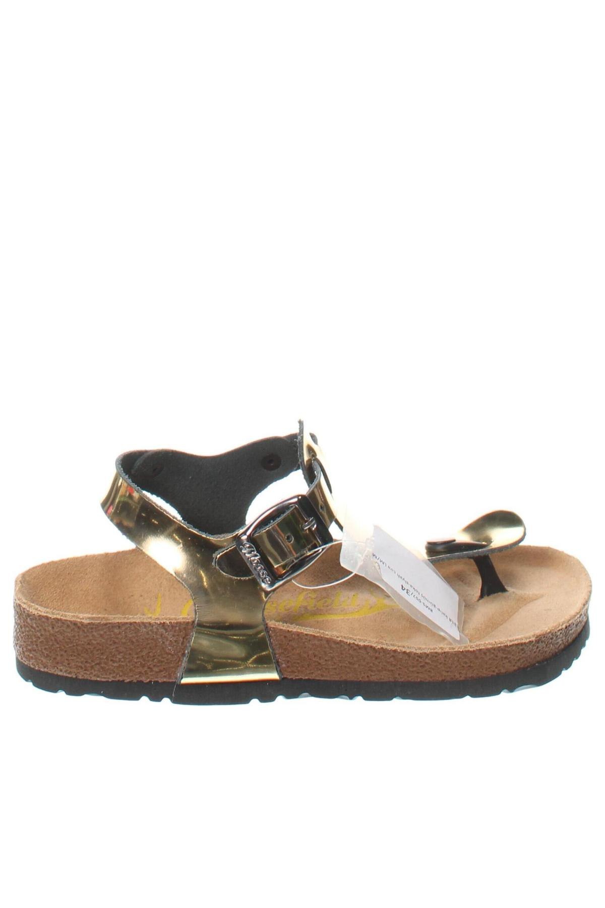 Kinder Sandalen Moosefield, Größe 34, Farbe Golden, Preis 8,99 €