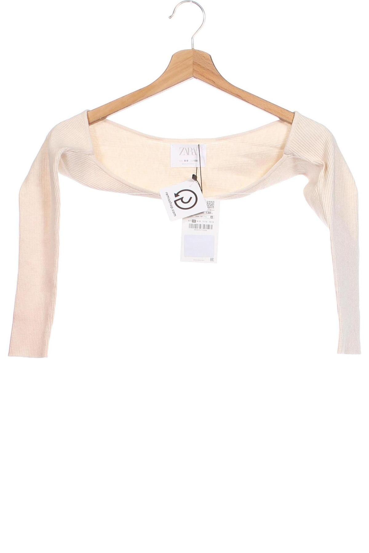 Dziecięce bolero Zara, Rozmiar 6-7y/ 122-128 cm, Kolor Beżowy, Cena 78,16 zł