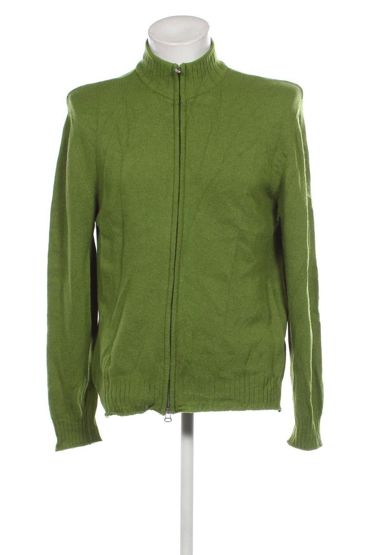 Herren Strickjacke, Größe L, Farbe Grün, Preis € 7,49