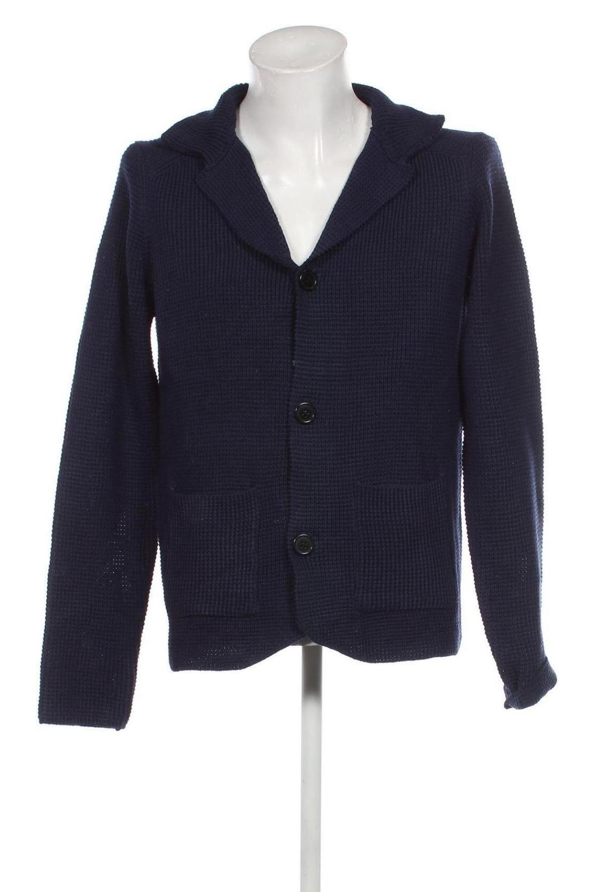 Herren Strickjacke, Größe M, Farbe Blau, Preis € 4,99