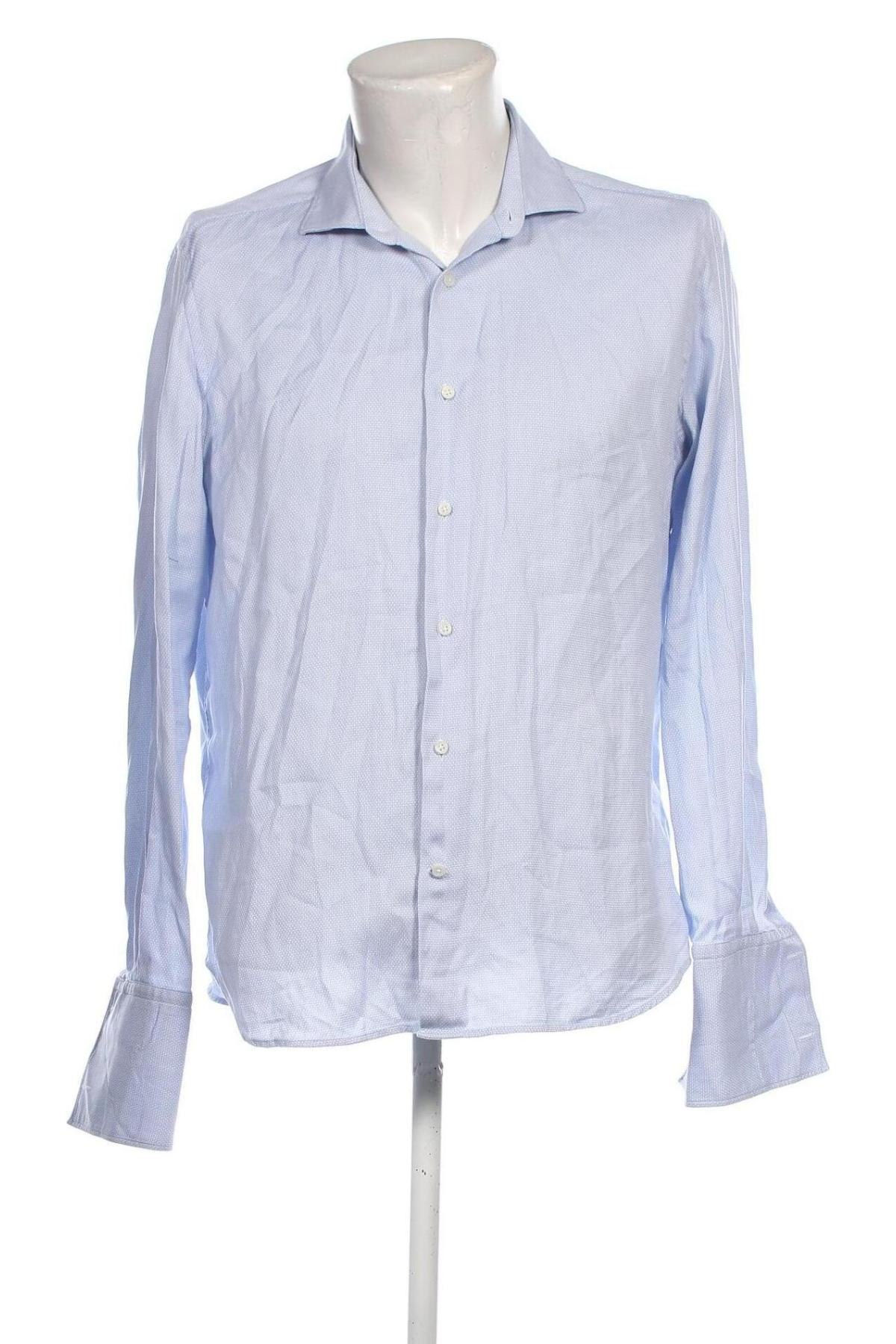 Herrenhemd Massimo Dutti, Größe L, Farbe Blau, Preis € 26,99