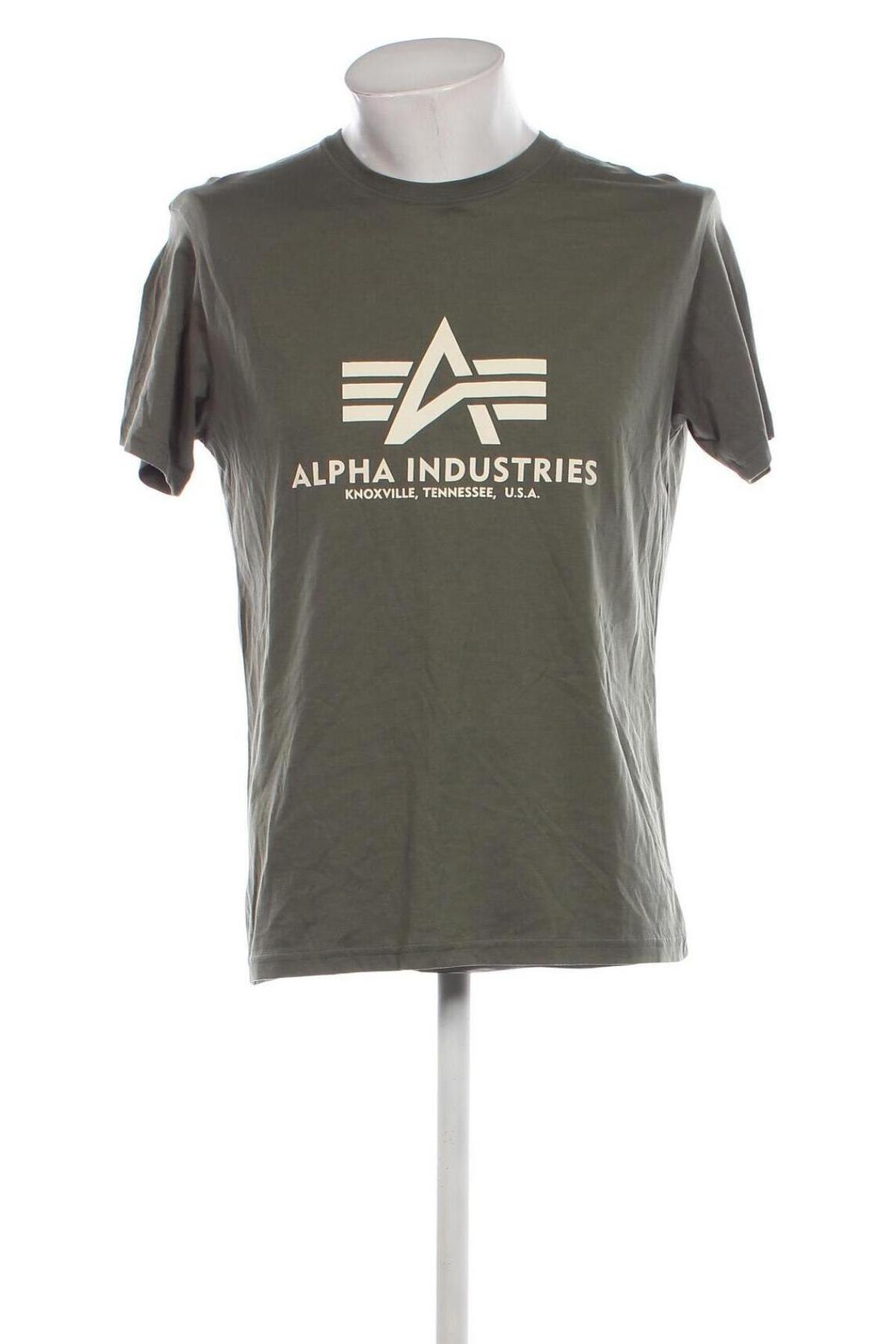 Ανδρικό t-shirt Alpha Industries, Μέγεθος M, Χρώμα Πράσινο, Τιμή 20,49 €