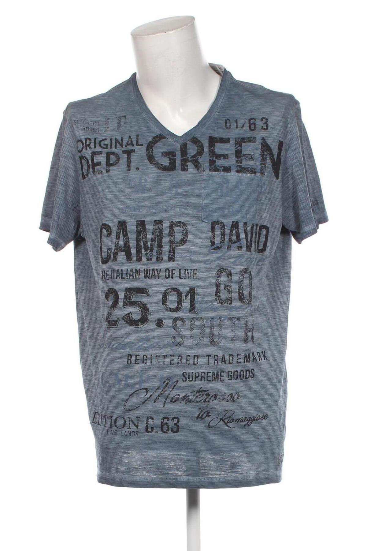 Ανδρικό t-shirt Camp David, Μέγεθος XL, Χρώμα Πολύχρωμο, Τιμή 21,99 €