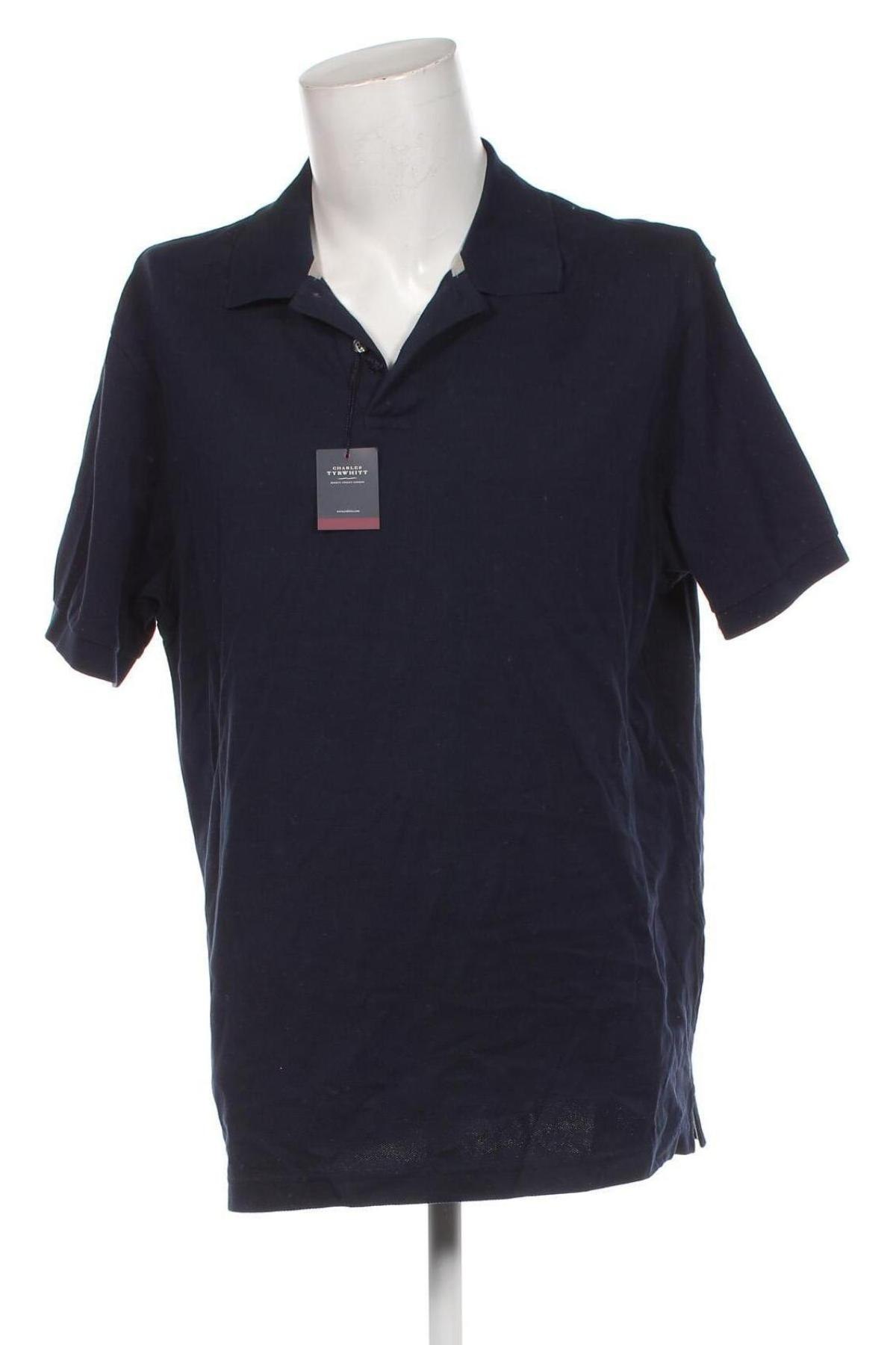 Herren T-Shirt Charles Tyrwhitt, Größe XL, Farbe Blau, Preis 64,29 €