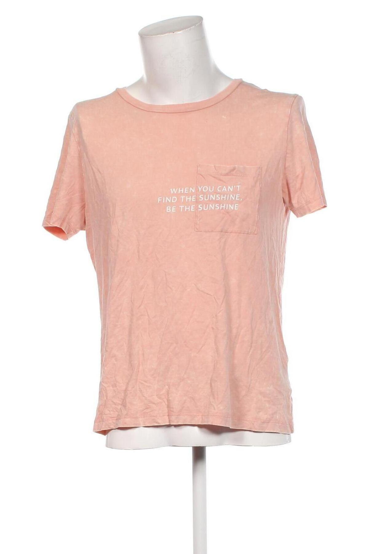 Herren T-Shirt Clockhouse, Größe XL, Farbe Rosa, Preis 6,99 €