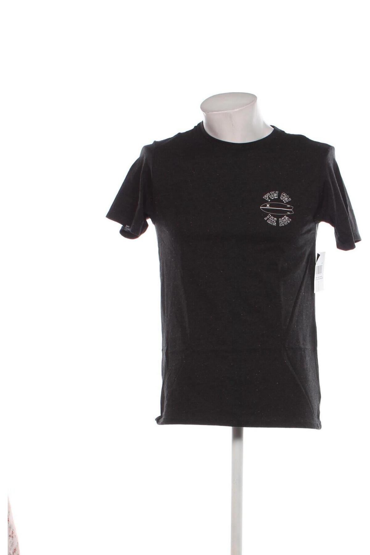 Ανδρικό t-shirt Hurley, Μέγεθος S, Χρώμα Γκρί, Τιμή 18,99 €