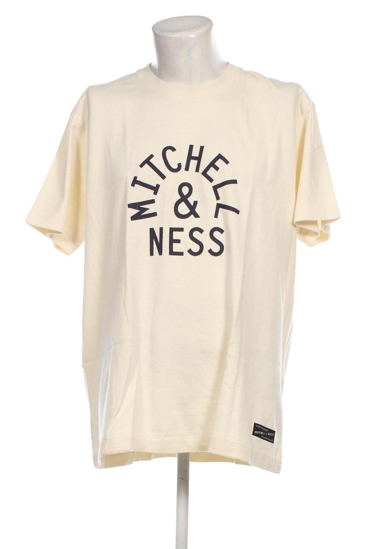 Tricou de bărbați Mitchell & Ness, Mărime XXL, Culoare Ecru, Preț 129,49 Lei