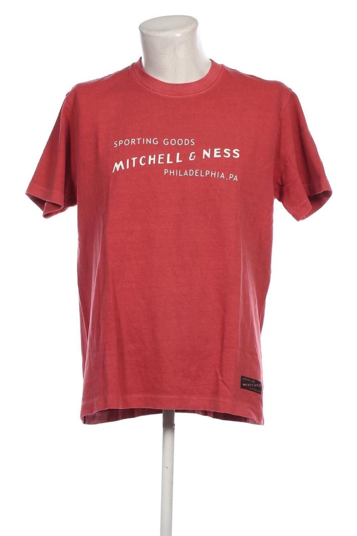 Ανδρικό t-shirt Mitchell & Ness, Μέγεθος L, Χρώμα Κόκκινο, Τιμή 12,99 €