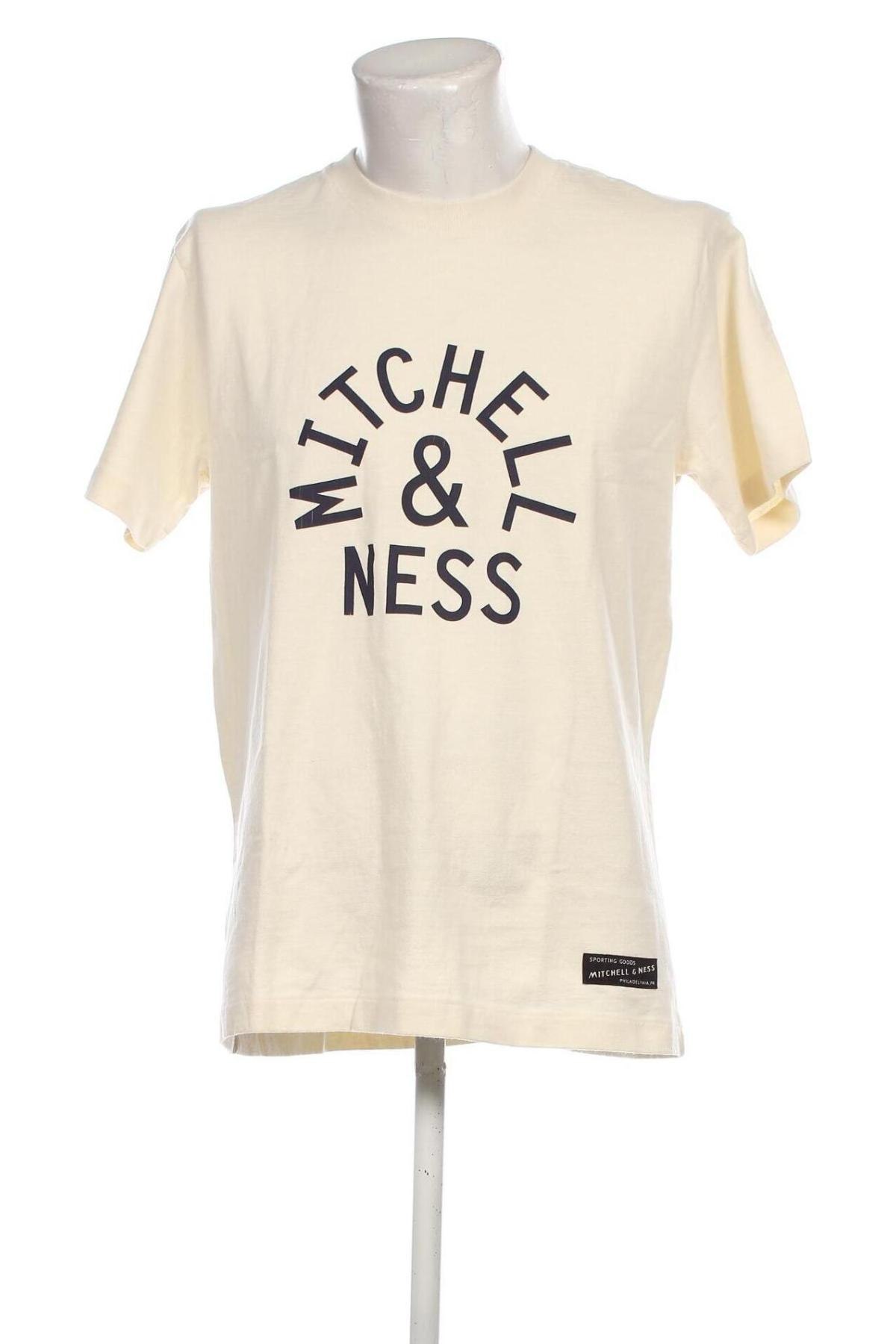 Ανδρικό t-shirt Mitchell & Ness, Μέγεθος M, Χρώμα Εκρού, Τιμή 18,99 €