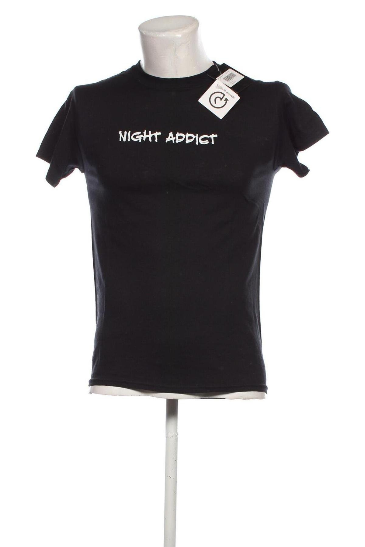 Męski T-shirt NIGHT ADDICT, Rozmiar XS, Kolor Czarny, Cena 43,99 zł