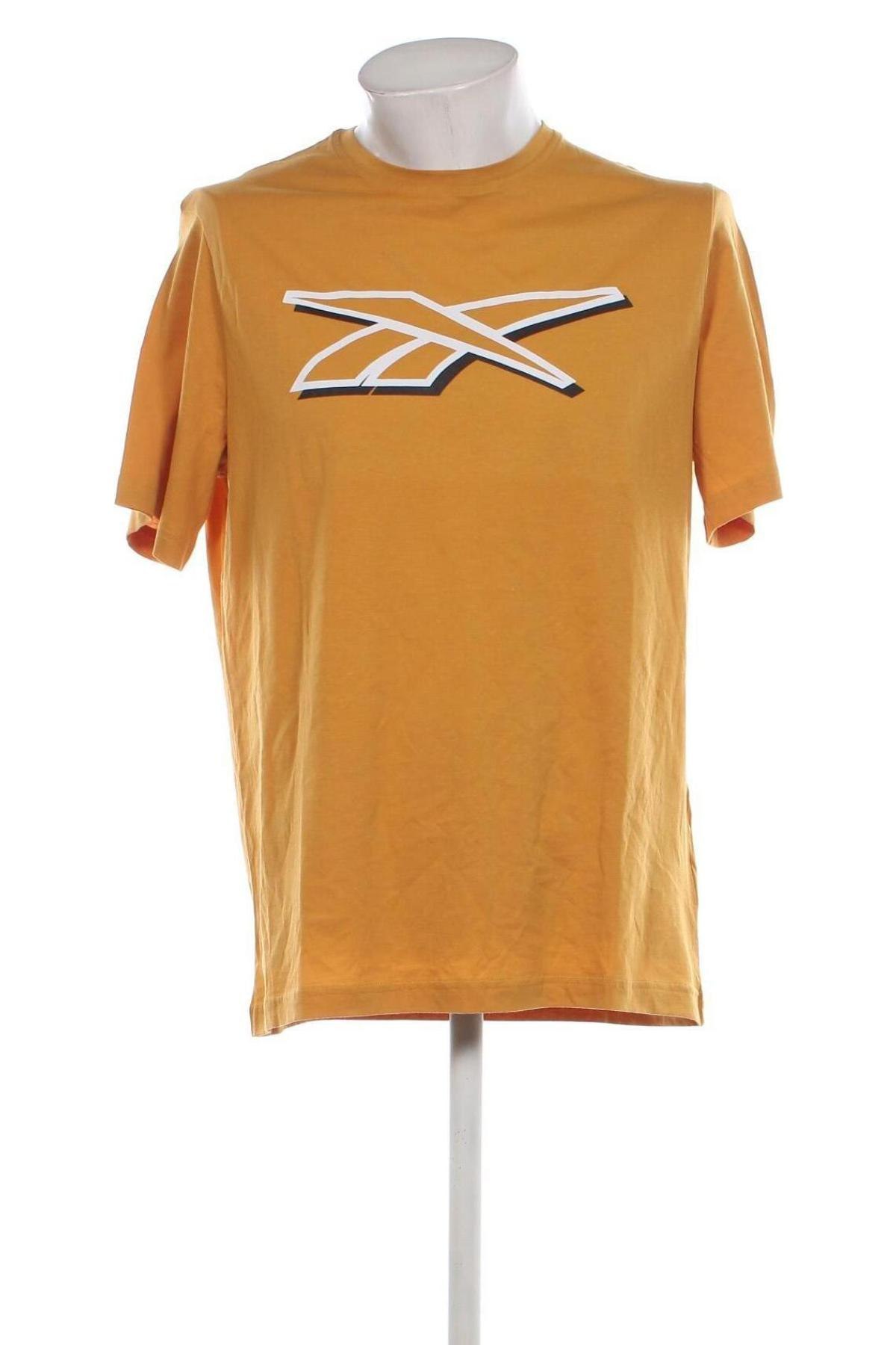 Ανδρικό t-shirt Reebok, Μέγεθος L, Χρώμα Κίτρινο, Τιμή 10,49 €