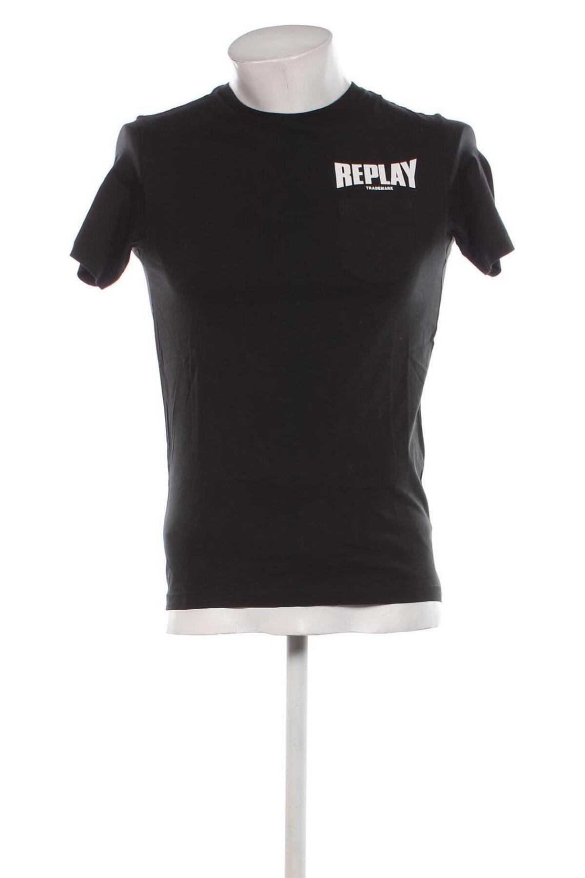 Męski T-shirt Replay, Rozmiar S, Kolor Czarny, Cena 124,99 zł