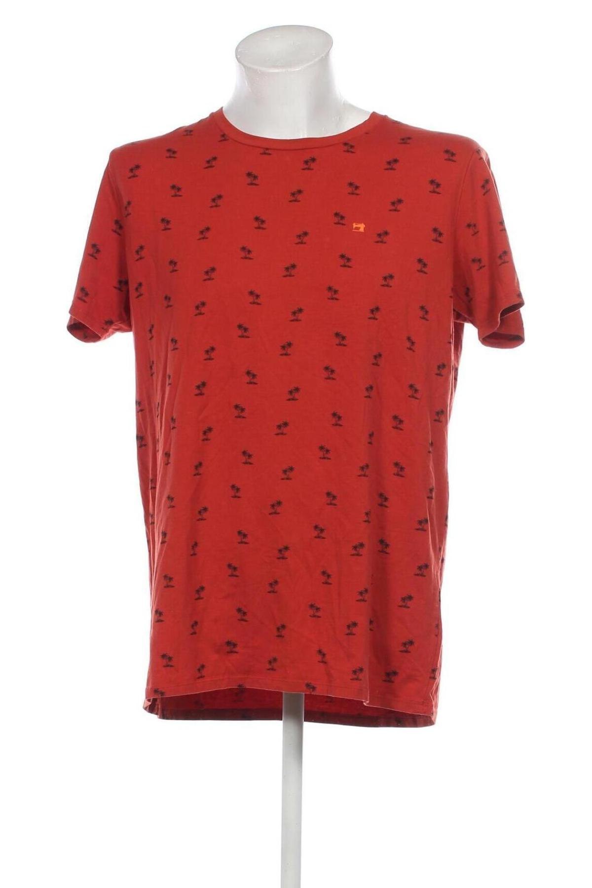 Tricou de bărbați Scotch & Soda, Mărime XL, Culoare Roșu, Preț 111,99 Lei