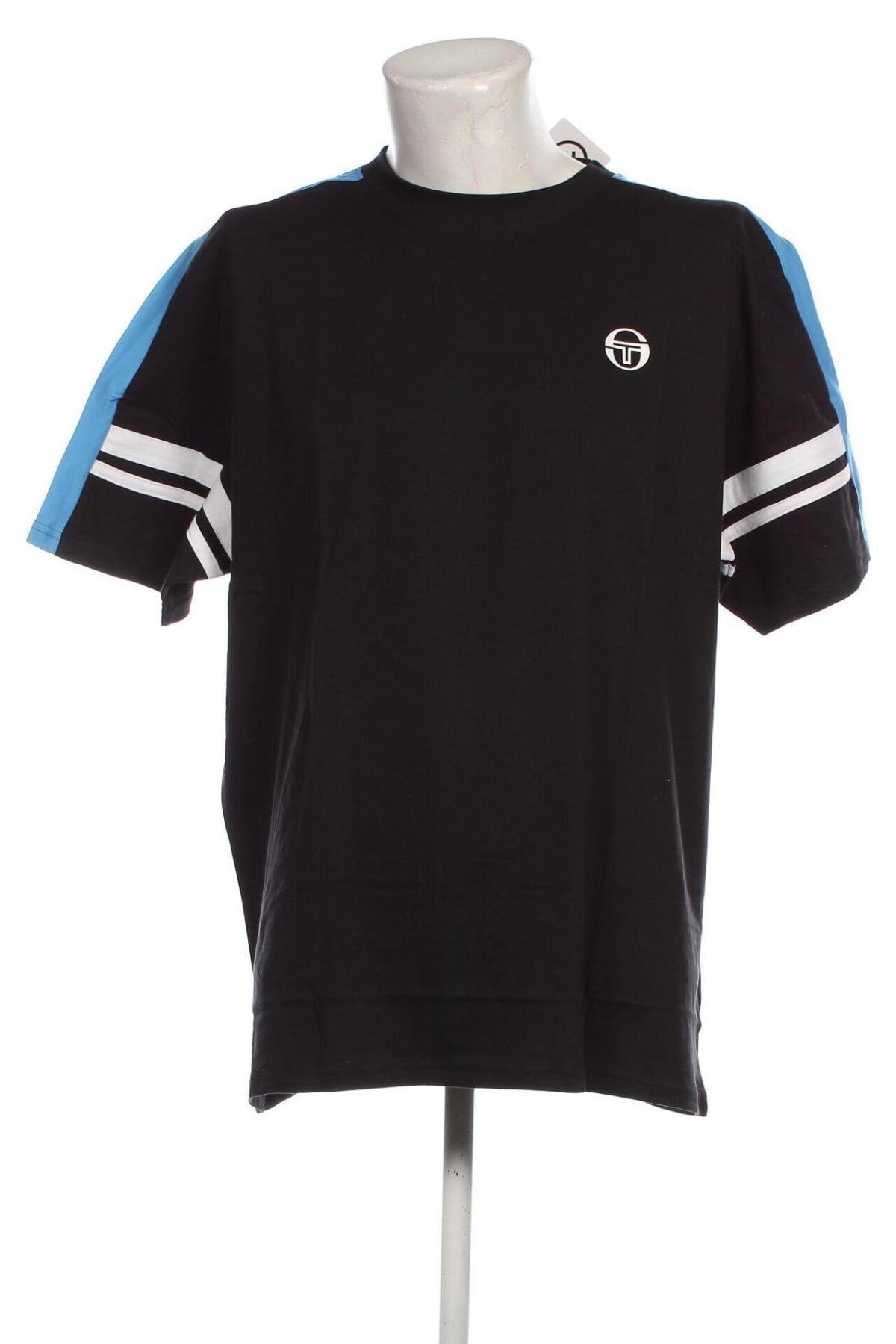 Męski T-shirt Sergio Tacchini, Rozmiar 3XL, Kolor Czarny, Cena 113,49 zł