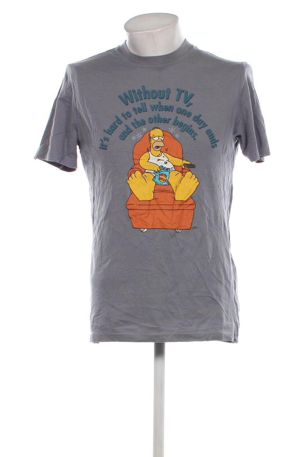 Herren T-Shirt The Simpsons, Größe M, Farbe Grau, Preis € 9,29