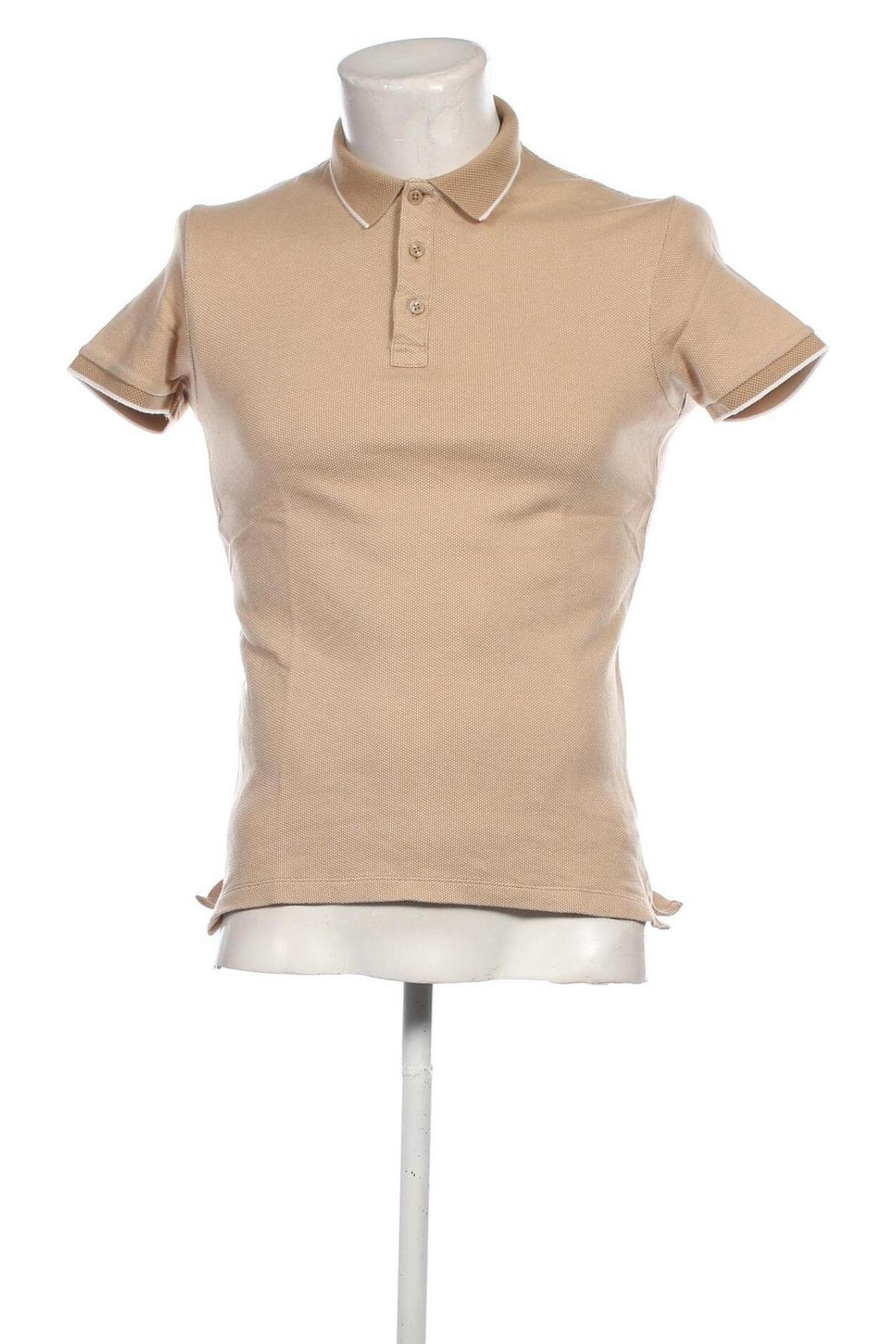 Herren T-Shirt Zara, Größe S, Farbe Beige, Preis € 8,22