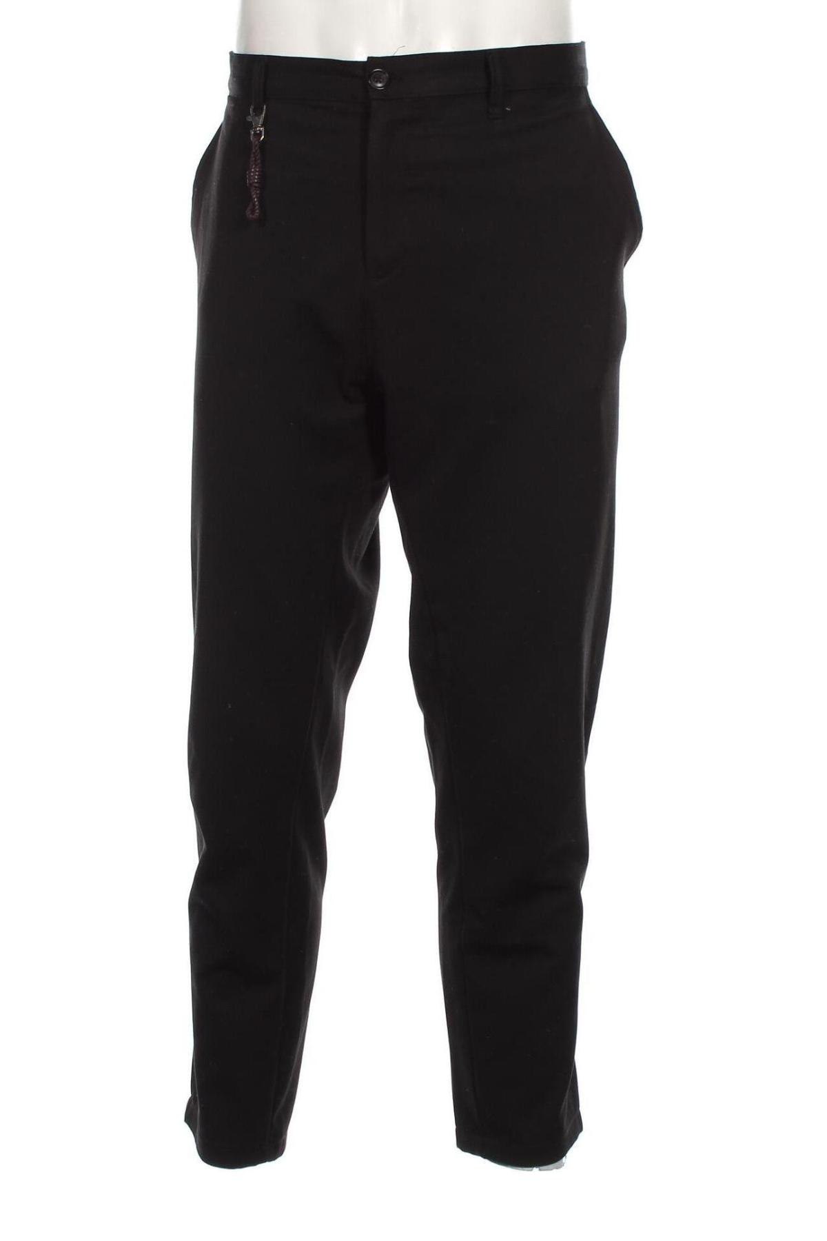 Pantaloni de bărbați Zara, Mărime XL, Culoare Negru, Preț 129,72 Lei