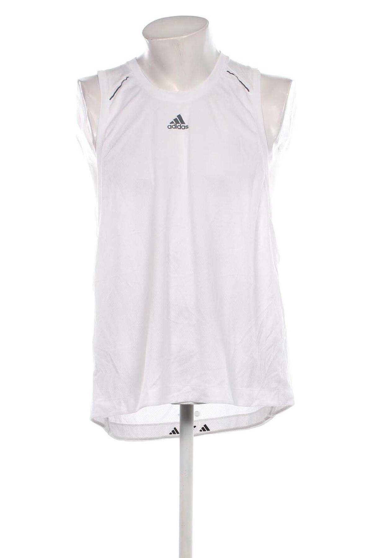 Herren Tanktop Adidas, Größe XL, Farbe Weiß, Preis € 18,99