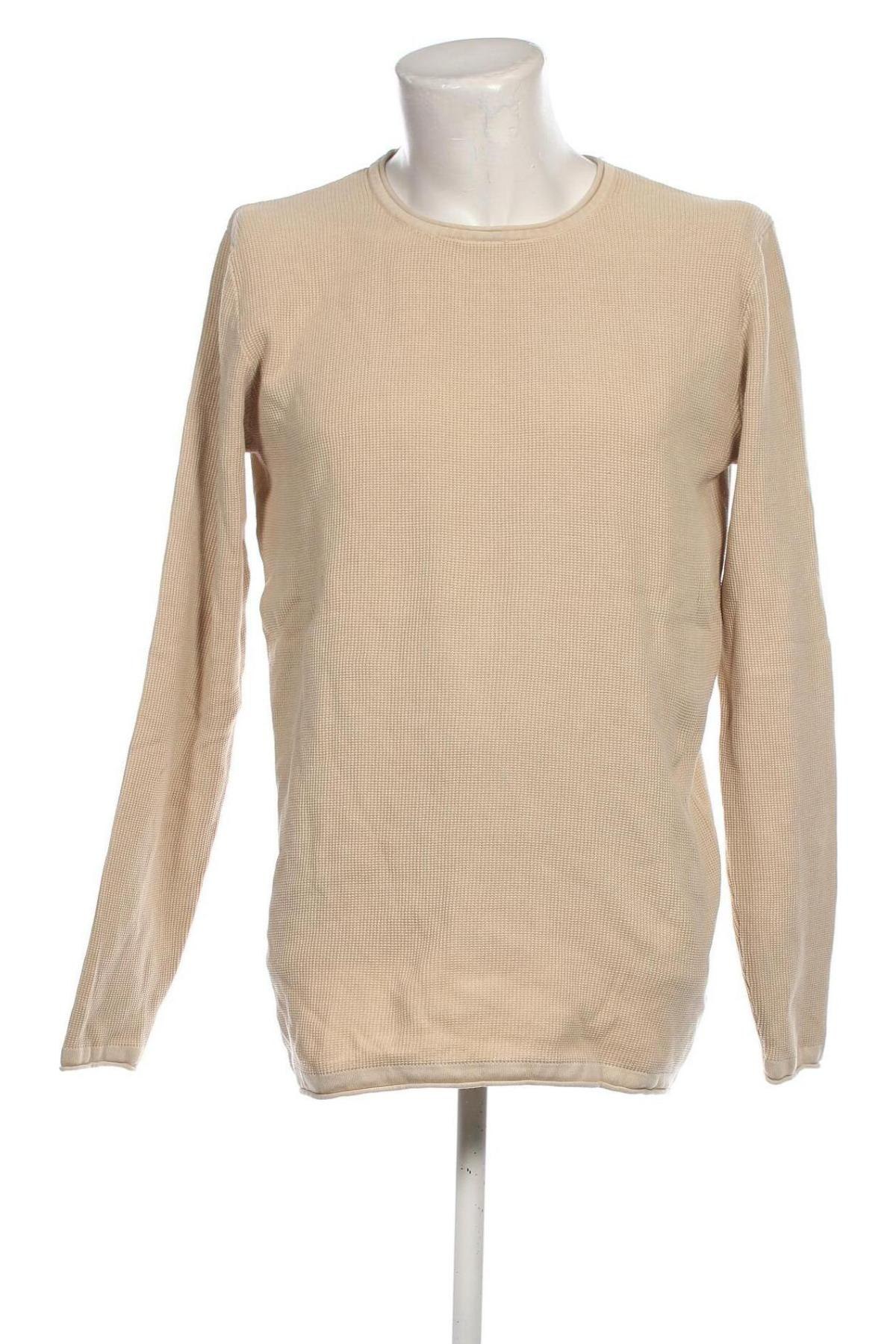 Herrenpullover, Größe XL, Farbe Beige, Preis 9,49 €