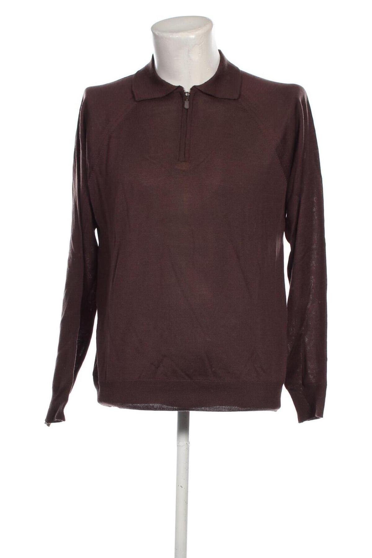 Herrenpullover, Größe L, Farbe Braun, Preis 23,53 €