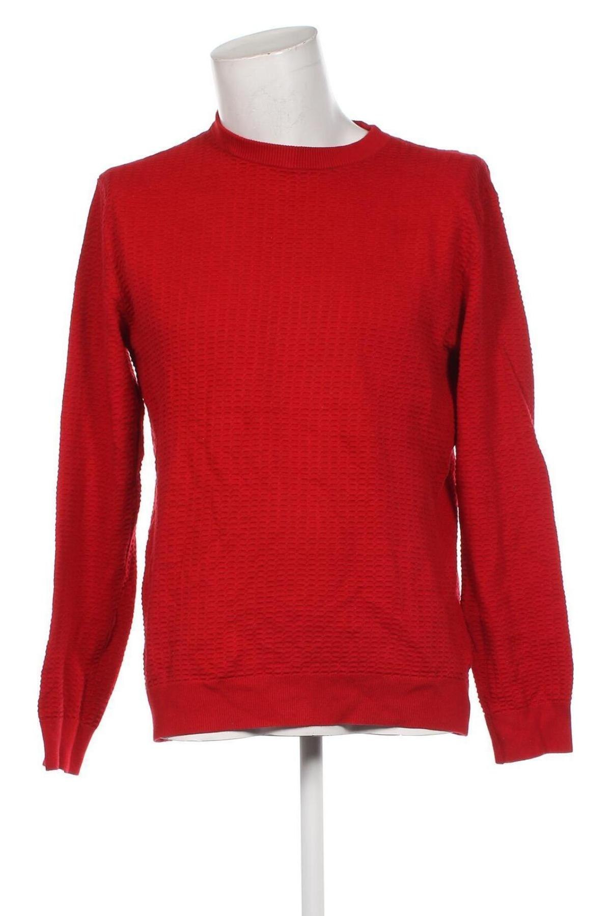 Herrenpullover H&M, Größe M, Farbe Rot, Preis 8,49 €