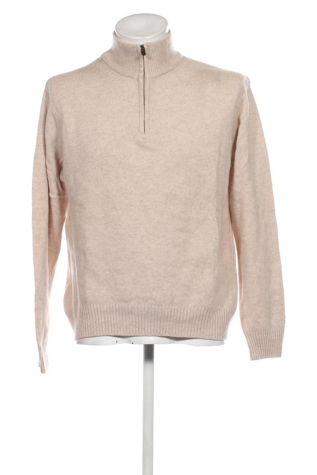 Herrenpullover Ivy Oxford, Größe L, Farbe Beige, Preis 25,99 €