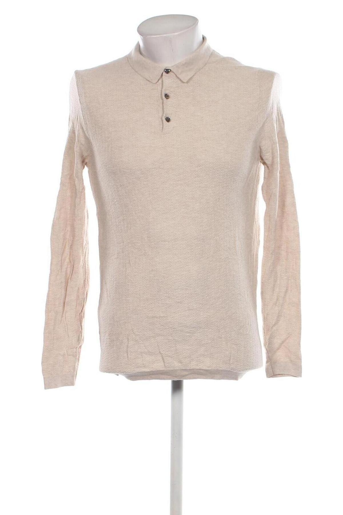 Herrenpullover Massimo Dutti, Größe L, Farbe Beige, Preis 30,99 €