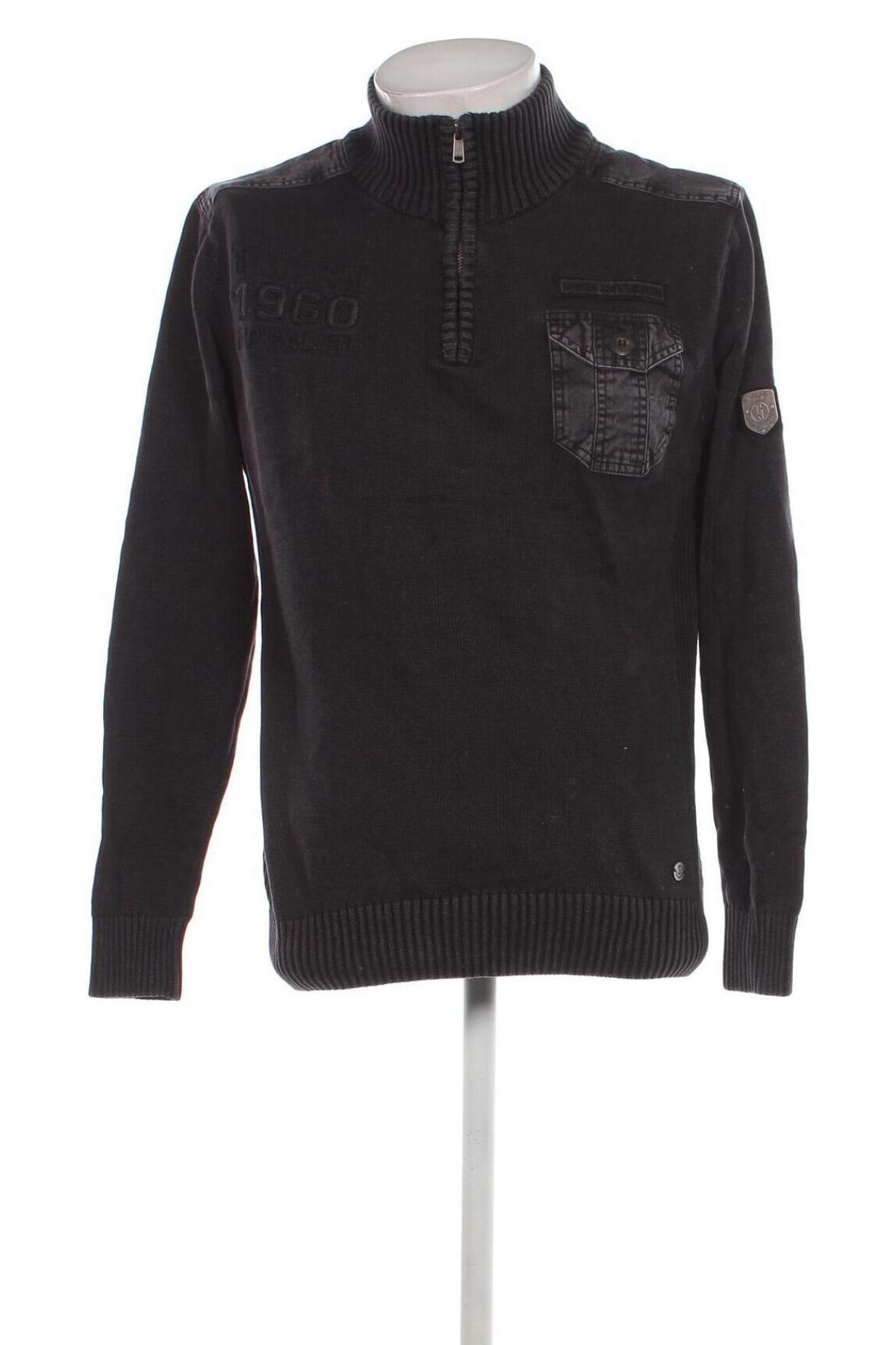 Herrenpullover Tom Tompson, Größe L, Farbe Grau, Preis 10,49 €