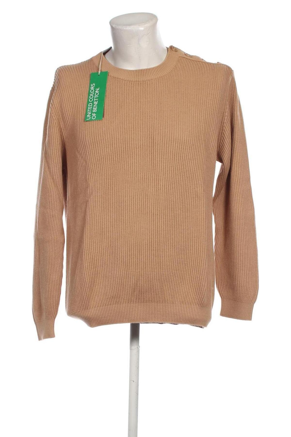 Herrenpullover United Colors Of Benetton, Größe L, Farbe Braun, Preis 18,49 €