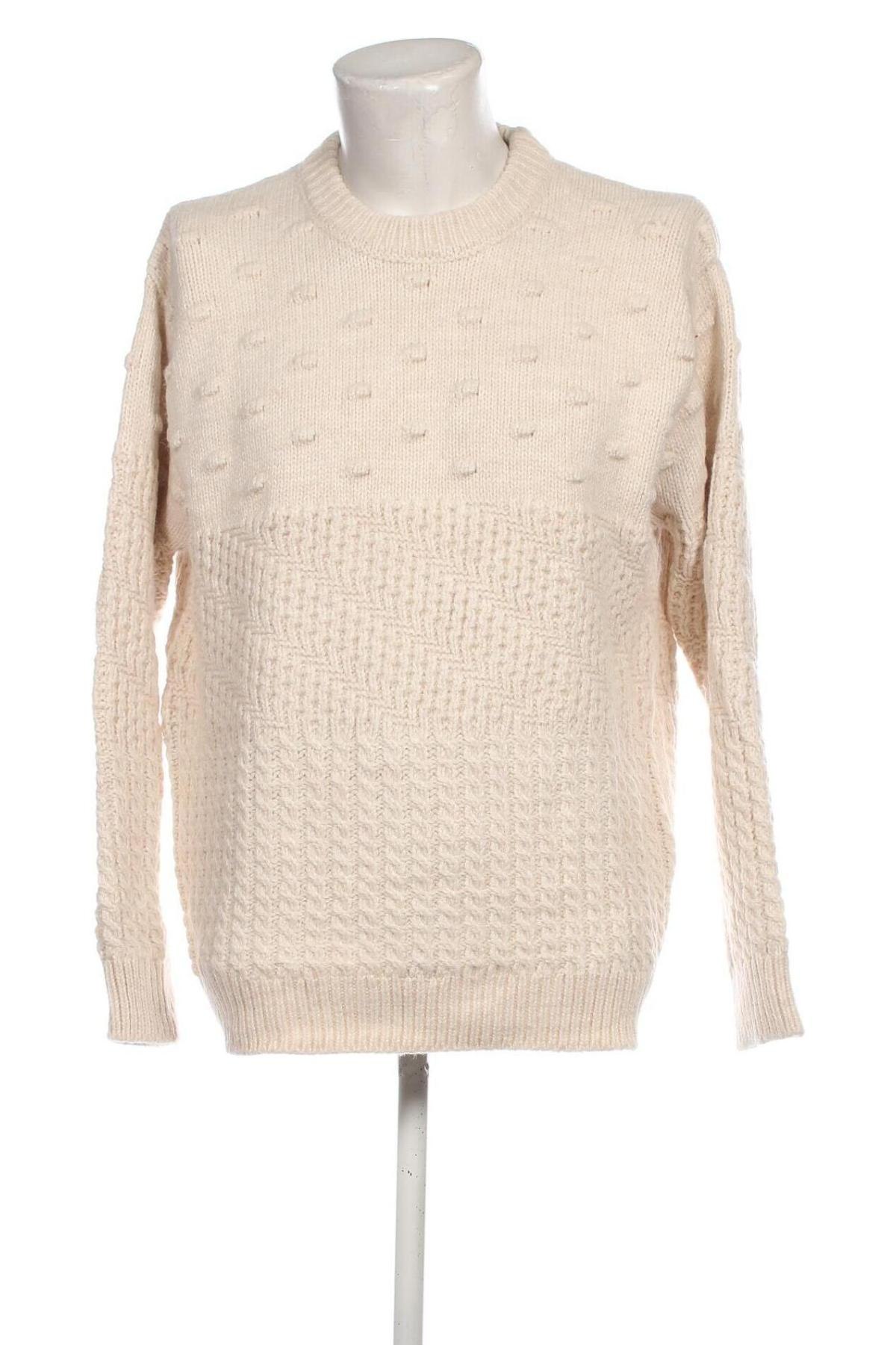 Herrenpullover Zara, Größe L, Farbe Ecru, Preis 22,99 €