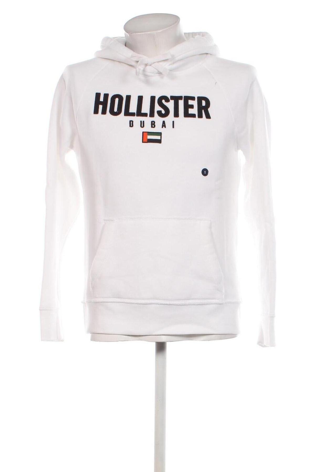 Férfi sweatshirt Hollister, Méret S, Szín Fehér, Ár 8 899 Ft