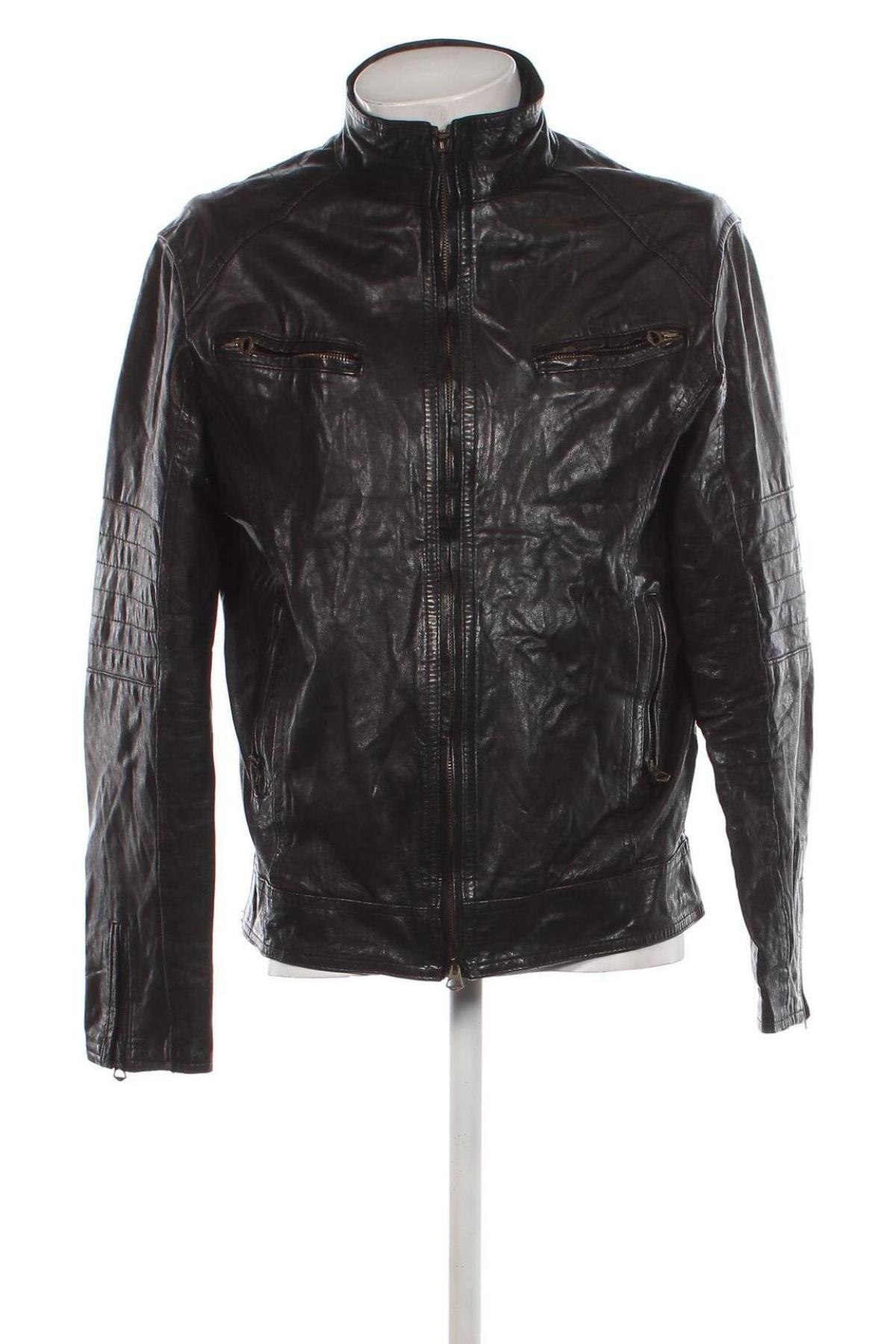 Herren Lederjacke, Größe M, Farbe Schwarz, Preis 56,49 €