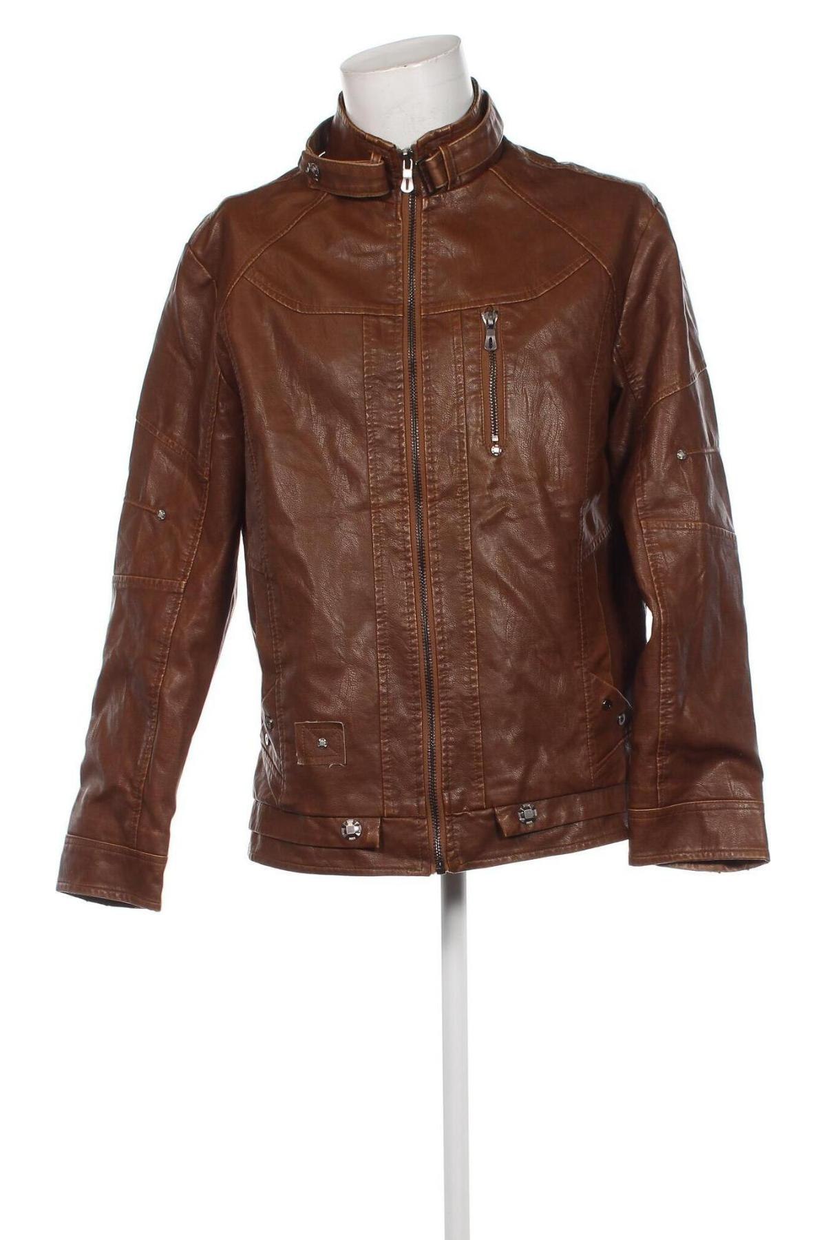 Herren Lederjacke, Größe XL, Farbe Braun, Preis € 25,99