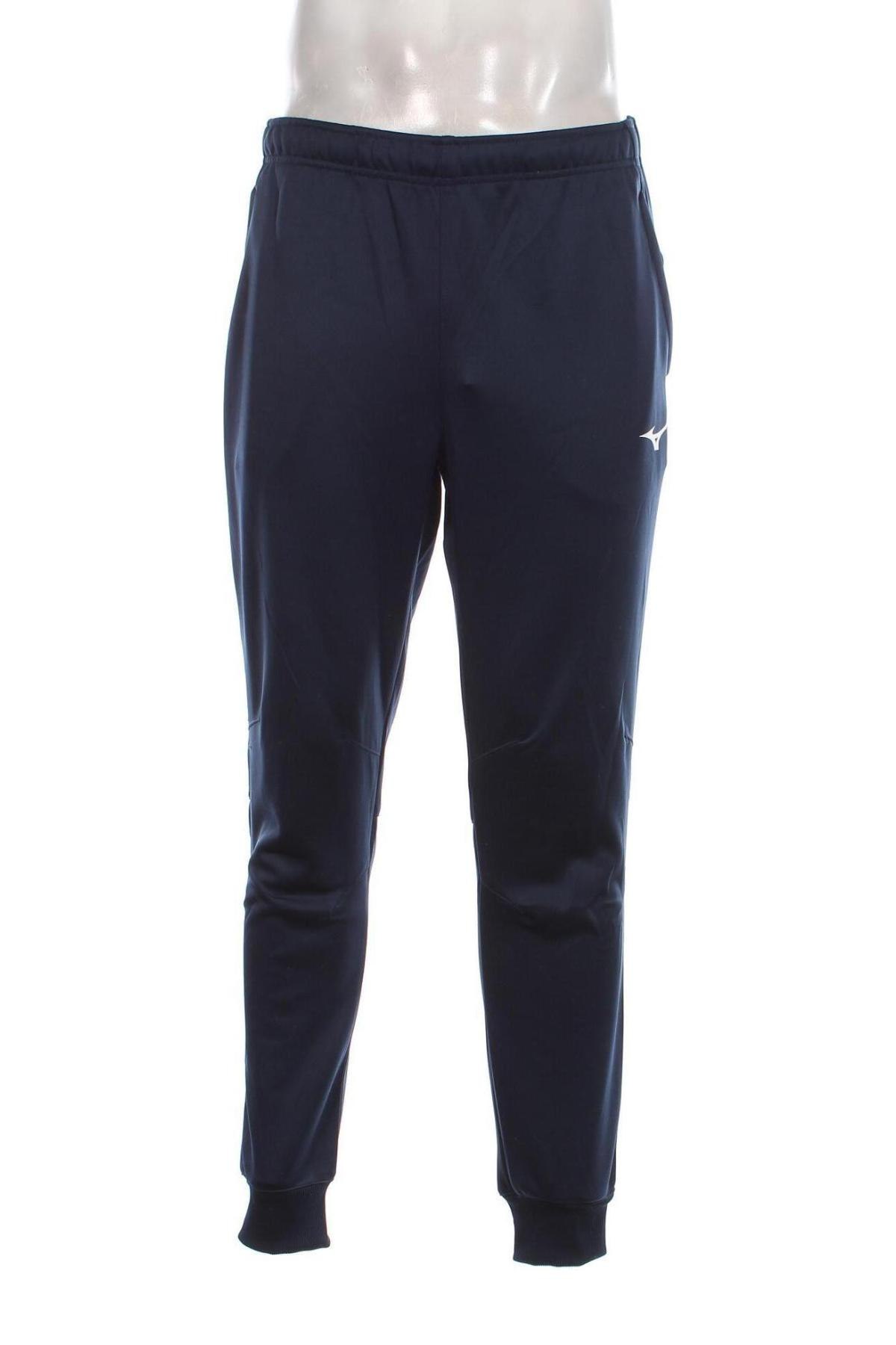 Pantaloni trening de bărbați Mizuno, Mărime M, Culoare Albastru, Preț 244,99 Lei