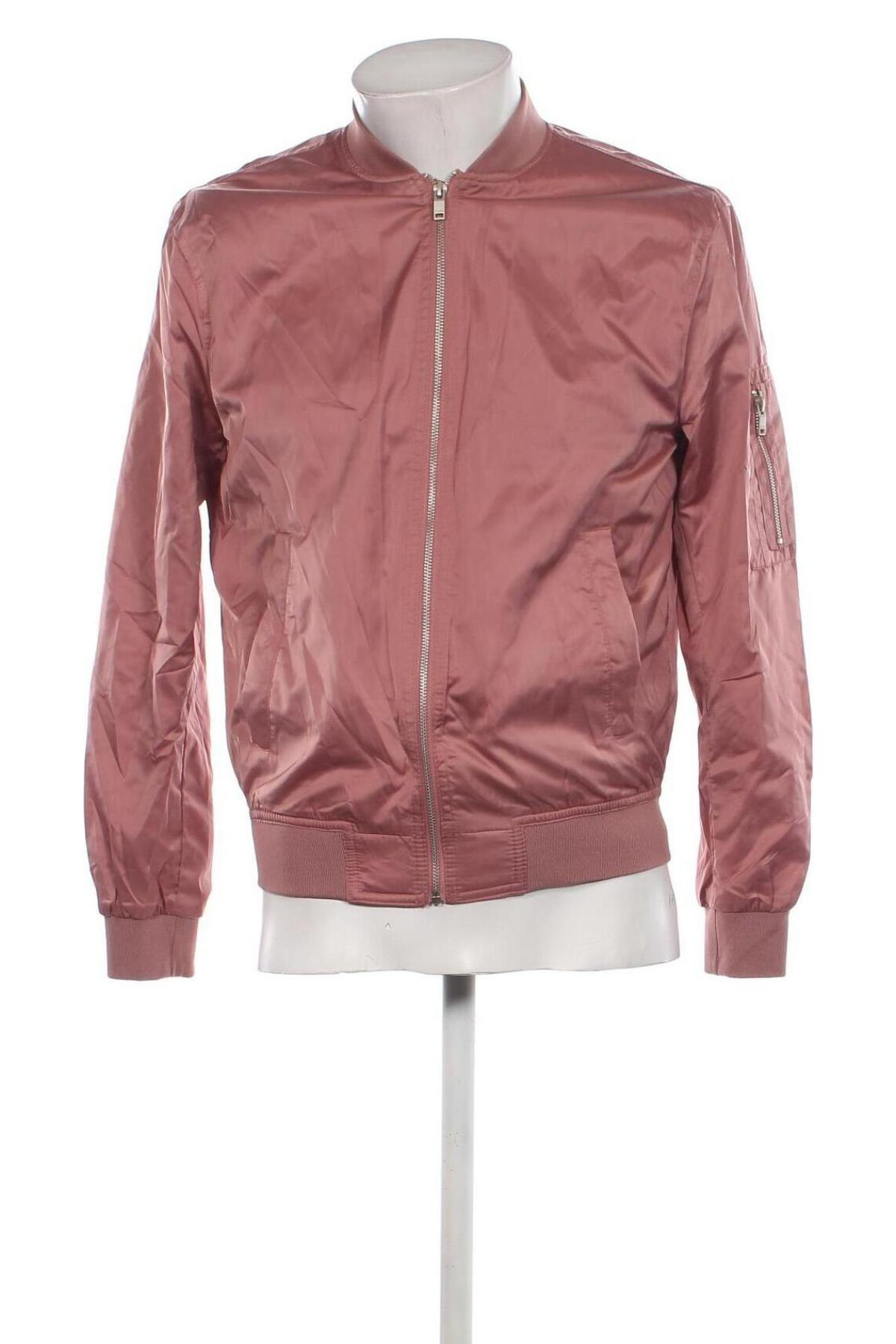 Herrenjacke Bershka, Größe S, Farbe Rosa, Preis € 16,99