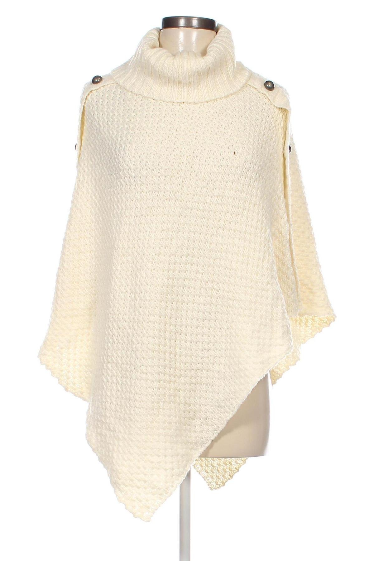 Poncho Yessica, Größe M, Farbe Ecru, Preis 9,49 €