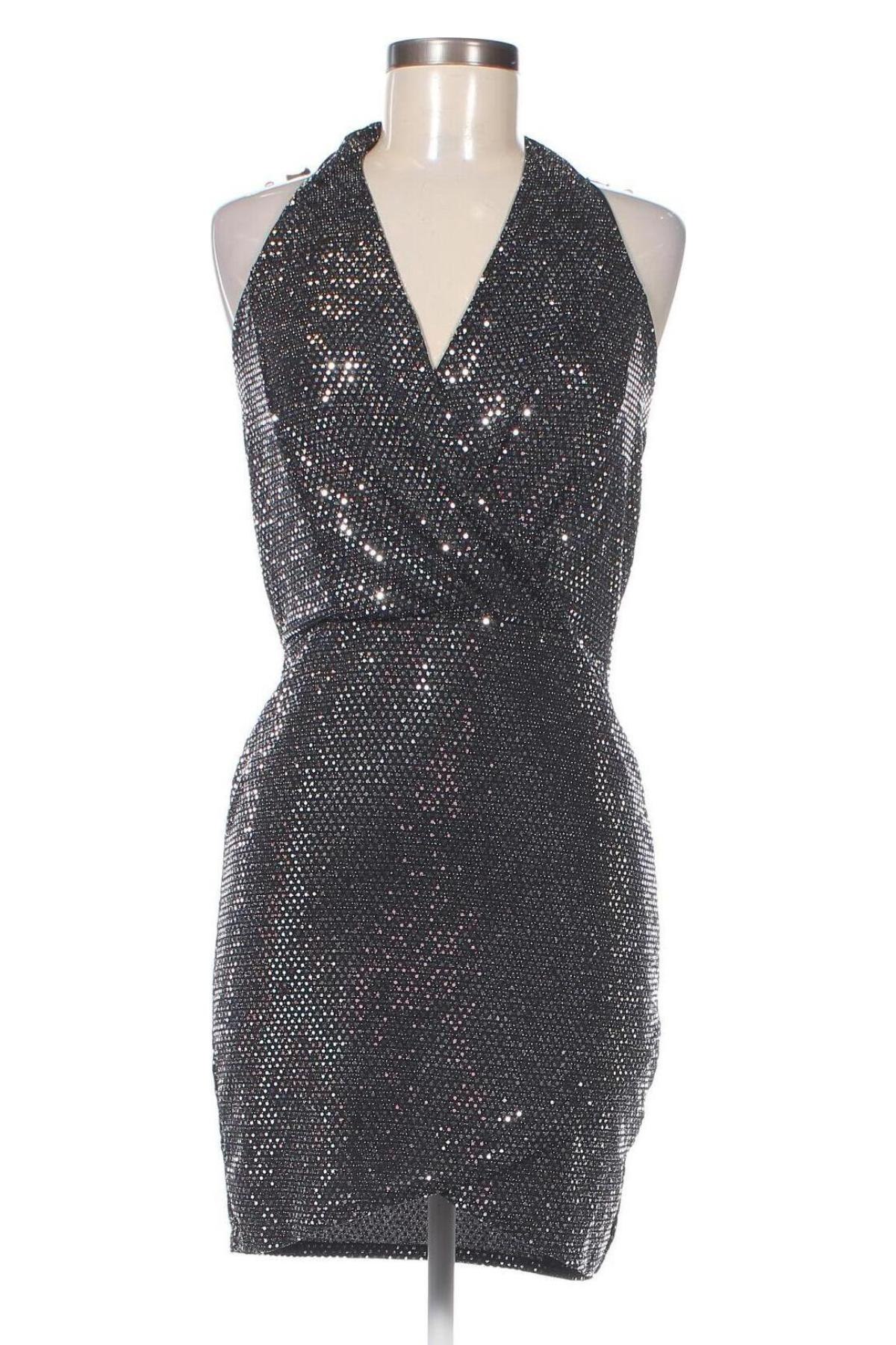 Kleid Boohoo, Größe M, Farbe Silber, Preis 14,99 €