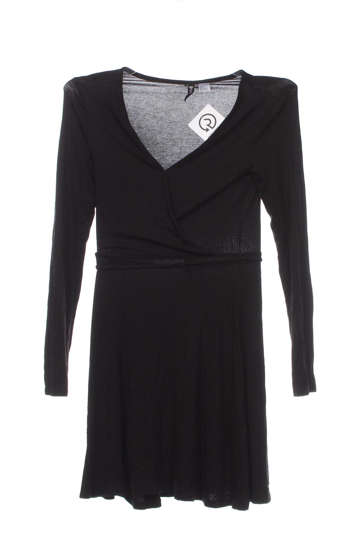 Kleid H&M Divided, Größe XXS, Farbe Schwarz, Preis 6,99 €