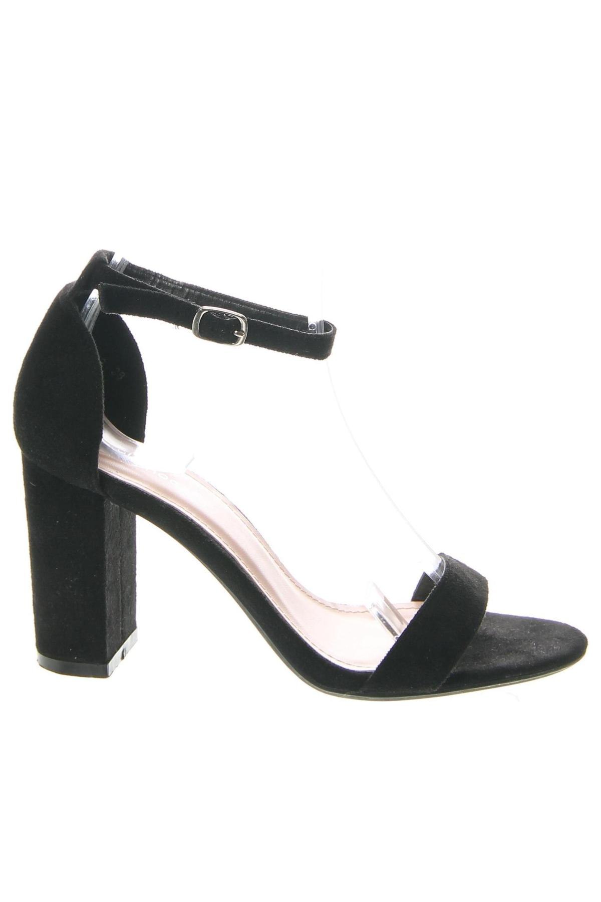 Sandale Ideal Shoes, Mărime 38, Culoare Negru, Preț 67,99 Lei