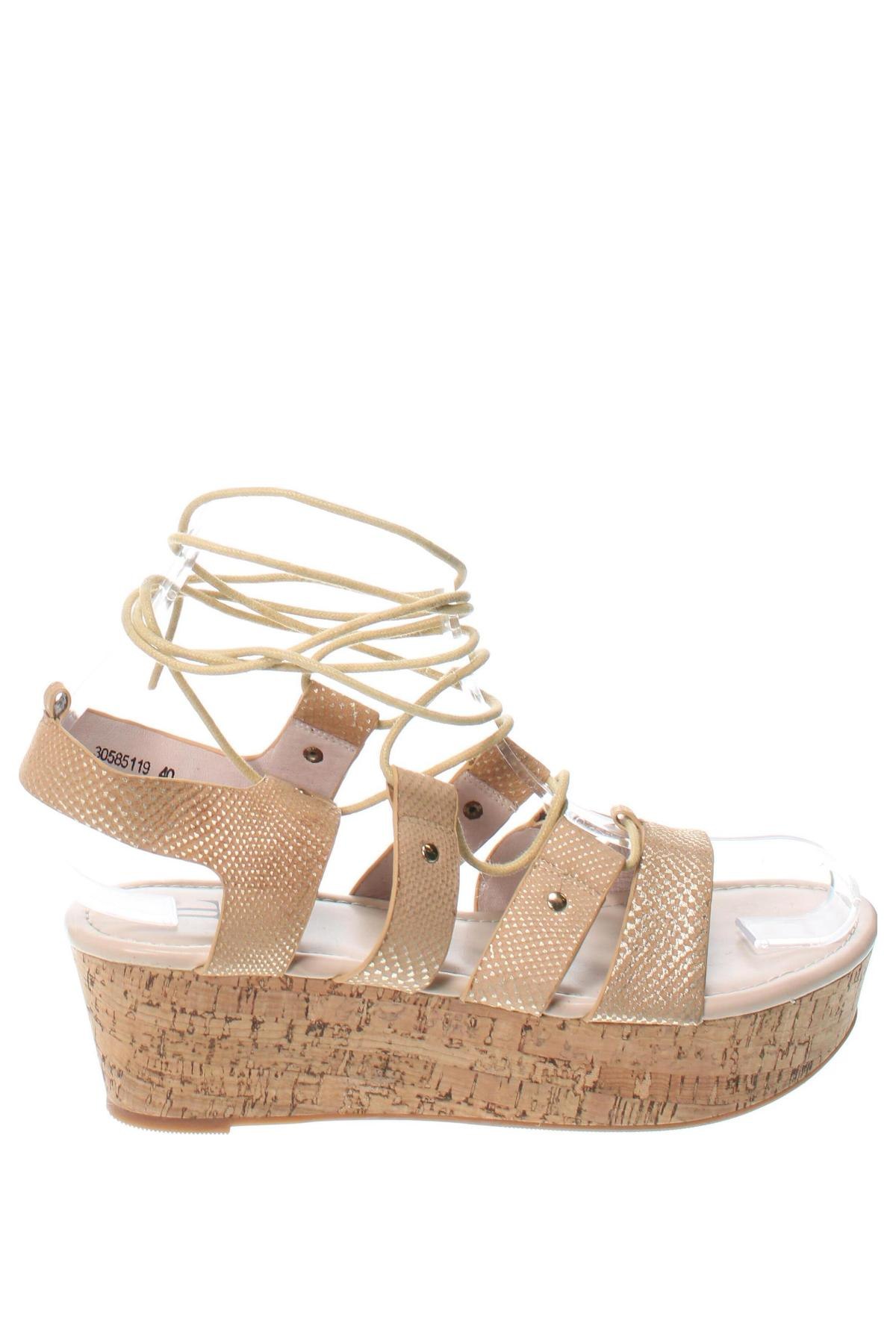 Sandalen Isabel Licardi, Größe 40, Farbe Beige, Preis € 7,99