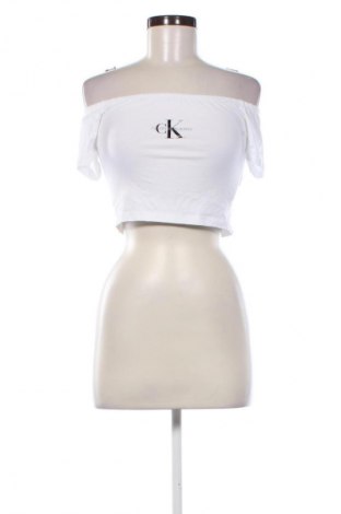 Γυναικεία μπλούζα Calvin Klein Jeans, Μέγεθος S, Χρώμα Λευκό, Τιμή 25,00 €