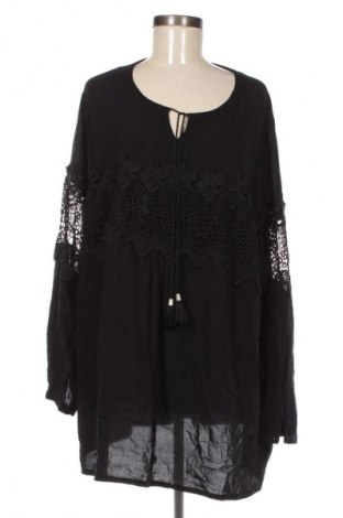 Bluzka damska Ulla Popken, Rozmiar 3XL, Kolor Czarny, Cena 111,99 zł