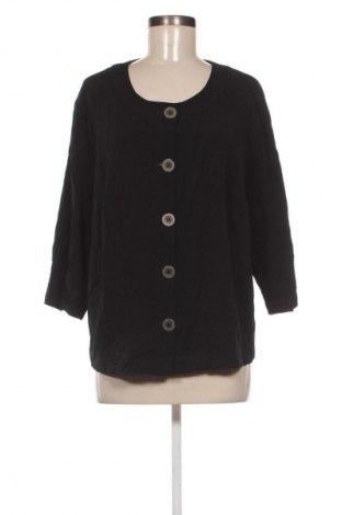 Damen Strickjacke Ulla Popken, Größe XXL, Farbe Schwarz, Preis 12,99 €