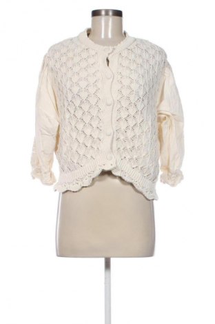 Cardigan de damă Zara, Mărime M, Culoare Ecru, Preț 89,78 Lei