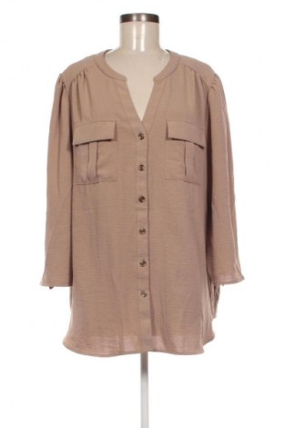 Γυναικείο πουκάμισο Unbranded, Μέγεθος XXL, Χρώμα Καφέ, Τιμή 15,99 €