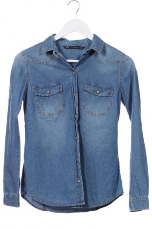 Damenbluse Zara Trafaluc, Größe XS, Farbe Blau, Preis 14,00 €