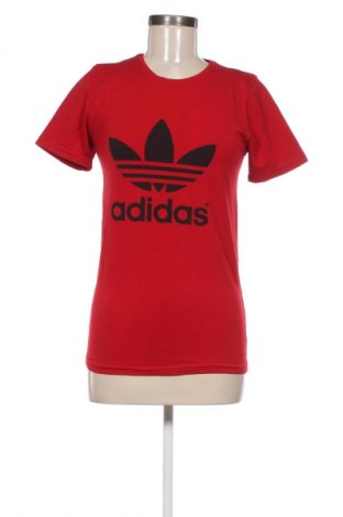Damski T-shirt Adidas, Rozmiar L, Kolor Czerwony, Cena 62,07 zł