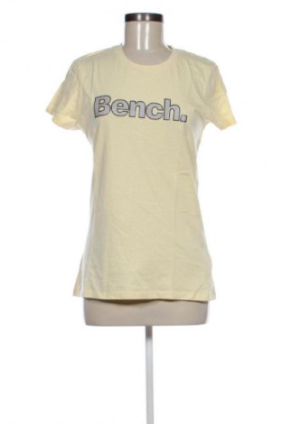 Γυναικείο t-shirt Bench, Μέγεθος L, Χρώμα Κίτρινο, Τιμή 9,21 €